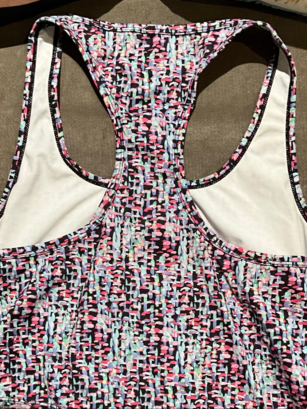 Fabletics Pink Multi-Color Racerback Tank Top - Picture 3 of 4